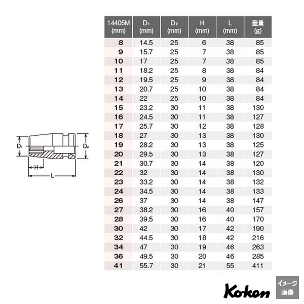 Koken 14405M SIZE