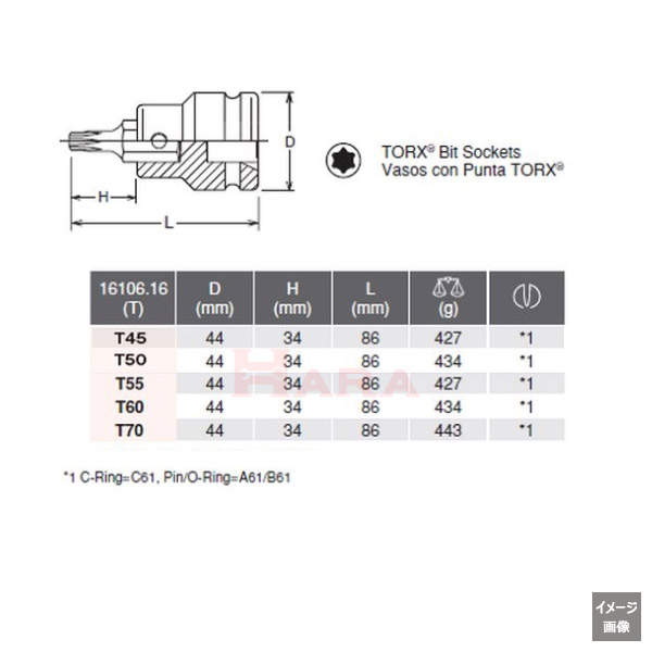 Koken 16106-16-TORX size