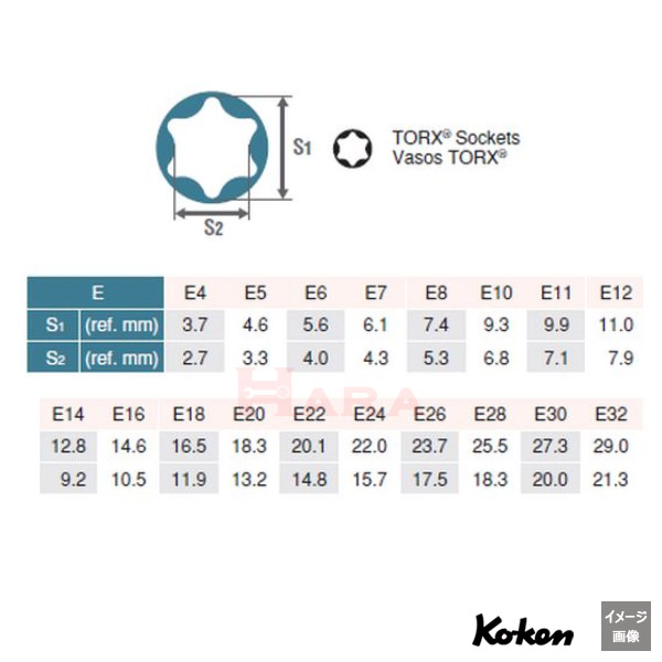 Koken（コーケン） 1/2”-12.7 14425 インパクトトルクスソケット