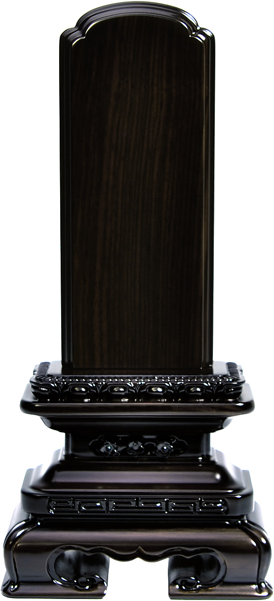 会津唐木位牌 角丸 黒檀