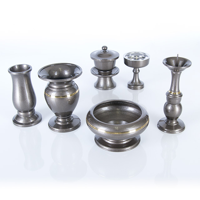 銅器 祥雲型 グレー 6点セット