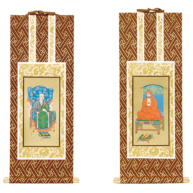 オリジナル掛軸 禅宗 両脇