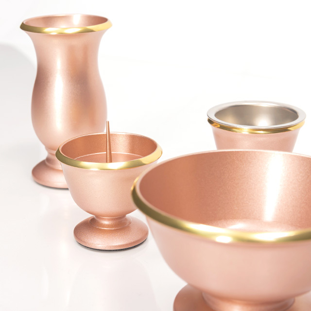 銅器 太陽 ピンク 6点セット