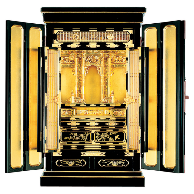 京型上置 【船井】 オサランマ 紋入 本山 箔仕上 15号 | 激安