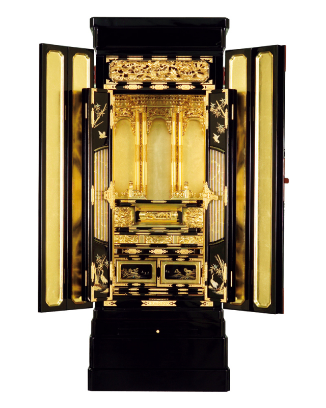 京型別台【楽】 円窓蒔絵入