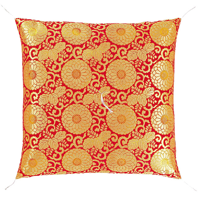 仏前座布団 八重菊 赤