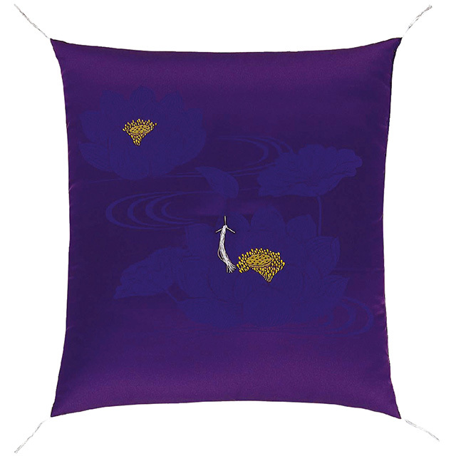 仏前座布団　ドンス蓮　紫