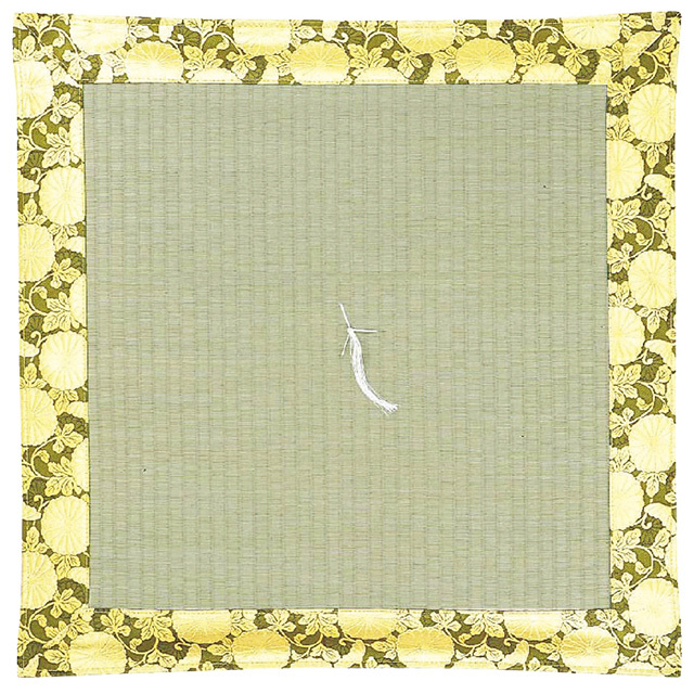 藺草座布団　雅錦　利休　両面蘭草