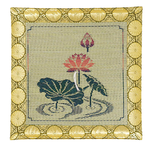 藺草座布団　蓮　両面蘭草