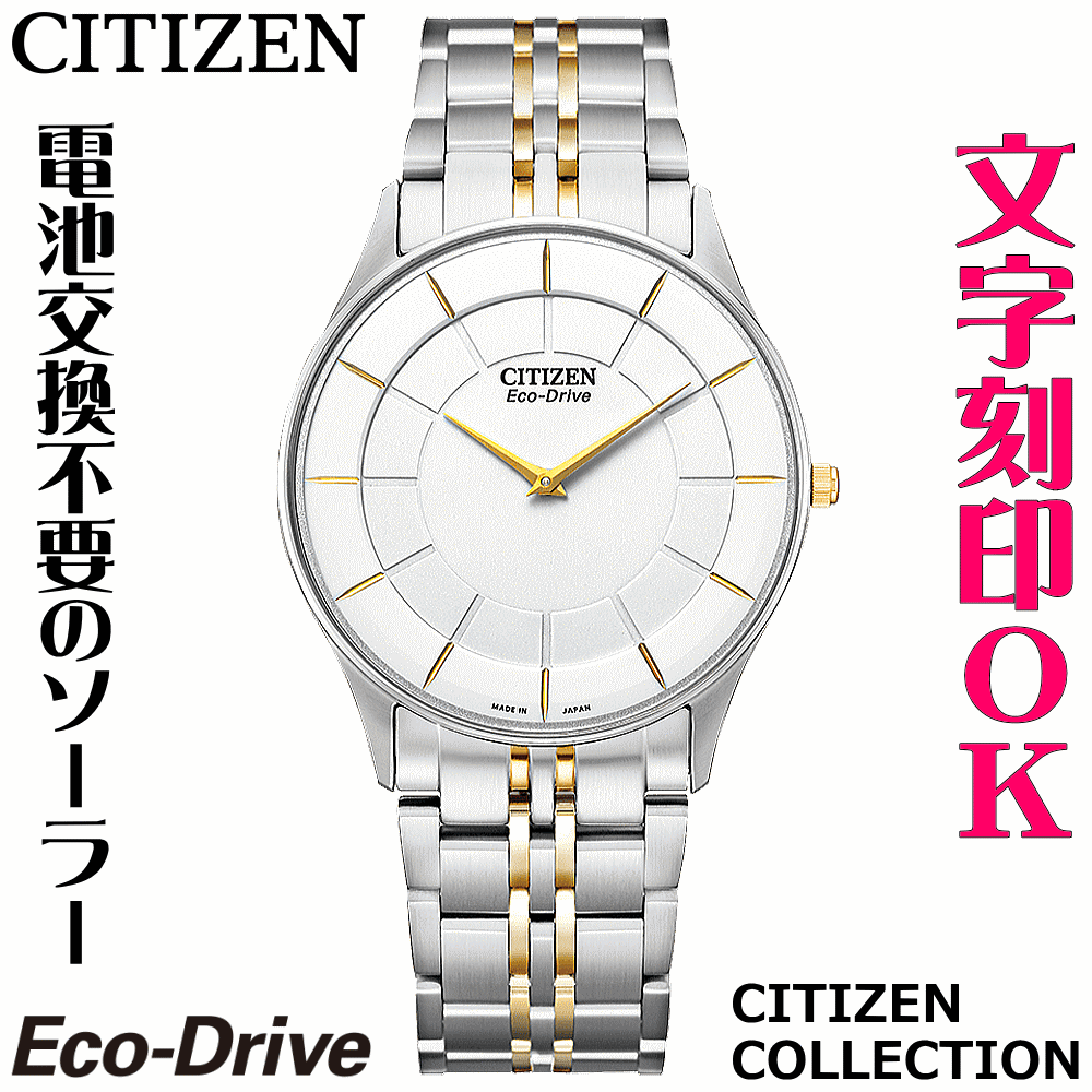 ウォッチ メンズウォッチ 腕時計 名入れ 文字入れ 文字刻印 電池交換不要 ソーラーウォッチ 薄型 薄い CITIZEN シチズン エコ・ドライブ 記念品 退職記念 退職祝い 還暦祝い 米寿 金婚式 結婚記念日 勤続記念品 周年記念 お祝い イニシャル刻印 刻印実績1位 贈答ウォッチ