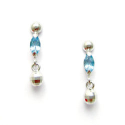 即日発送可！キラキラミラーボールがアクセント！】 K14ホワイト