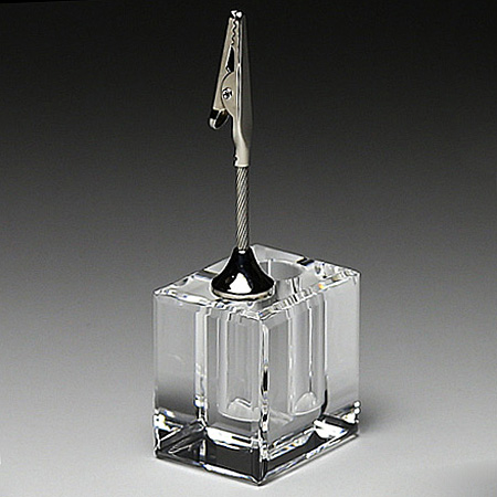 クリスタルペーパーウェイト ペンスタンド メモクリップ付 DW-18_02