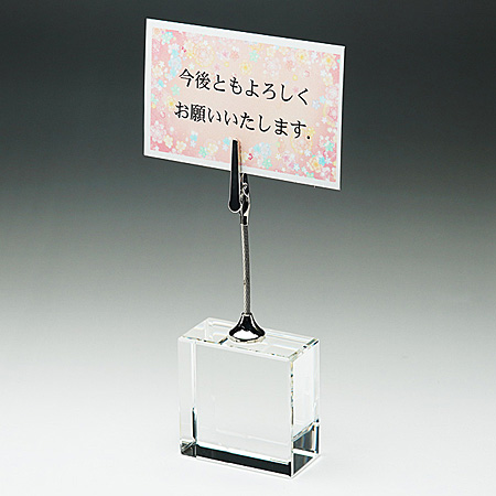 クリスタルペーパーウェイト メモクリップ付 DW-26_02