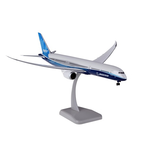 HoganWings/ホーガンウイングス ボーイング 787-10 ボーイングハウスカラー ランディングギア、スタンド付