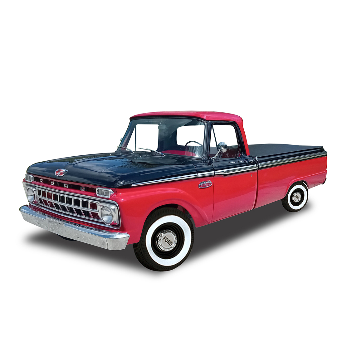 SunStar/サンスター フォード F-100 カスタム ピックアップ 1965 ラングーンレッド/ブラック