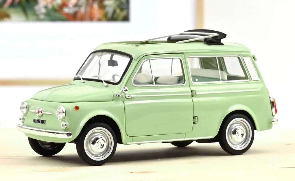 NOREV/ノレブ  (オンライン限定）Fiat 500 Giardiniera 1963 Oasis Green 1:18 - 200pcsフィアット 500 ジャルディニエラ 1963 オアシスグリーン