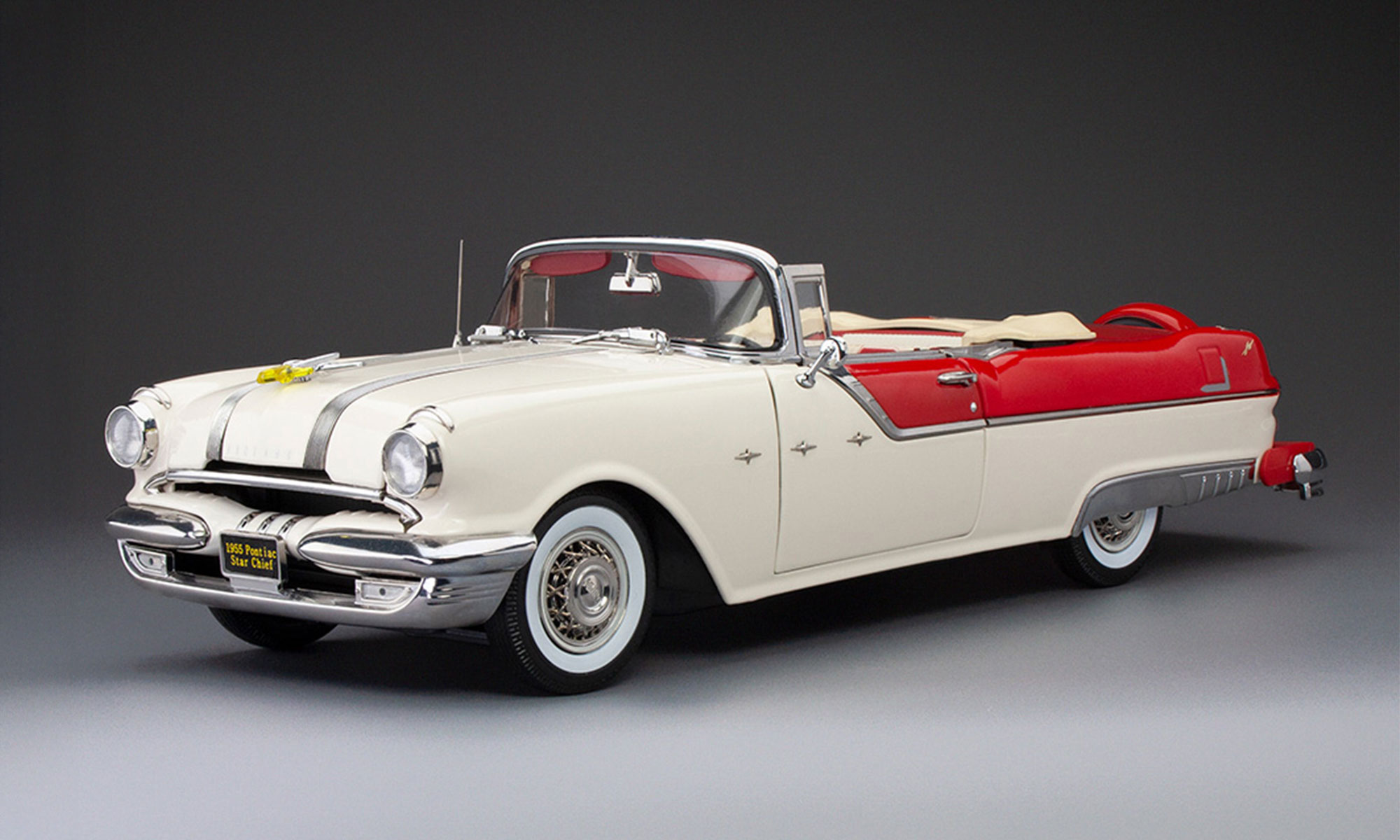 SunStar/サンスター  ポンティアック スターチーフ オープンコンバーチブル 1955 ボレロレッド/キャッスルグレー