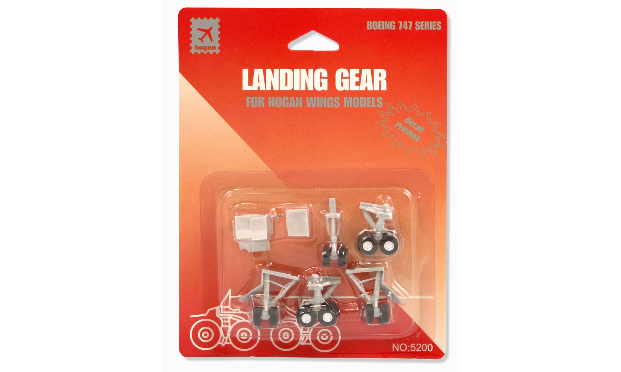 HoganWings/ホーガンウイングス  ランディングギアセット 747用ゴム製タイヤ付