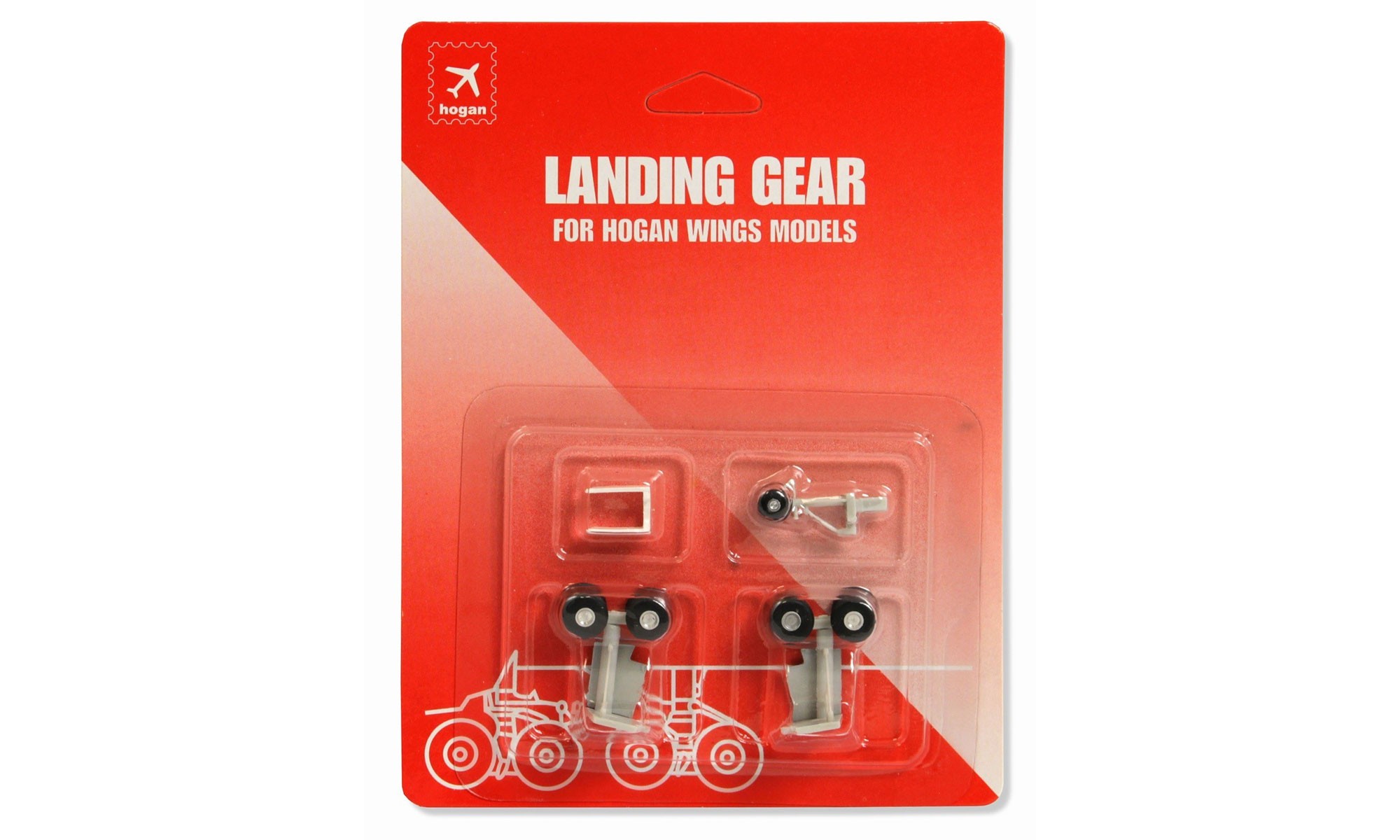 HoganWings/ホーガンウイングス  ランディングギアセット A330用ゴム製タイヤ付