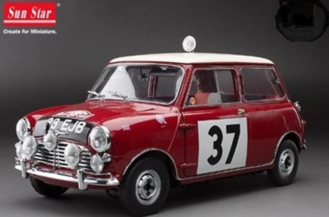 SunStar/サンスター  ミニクーパー S 1964年 ラリーモンテカルロ 優勝  #37 P.Hopkirk/H. Liddon