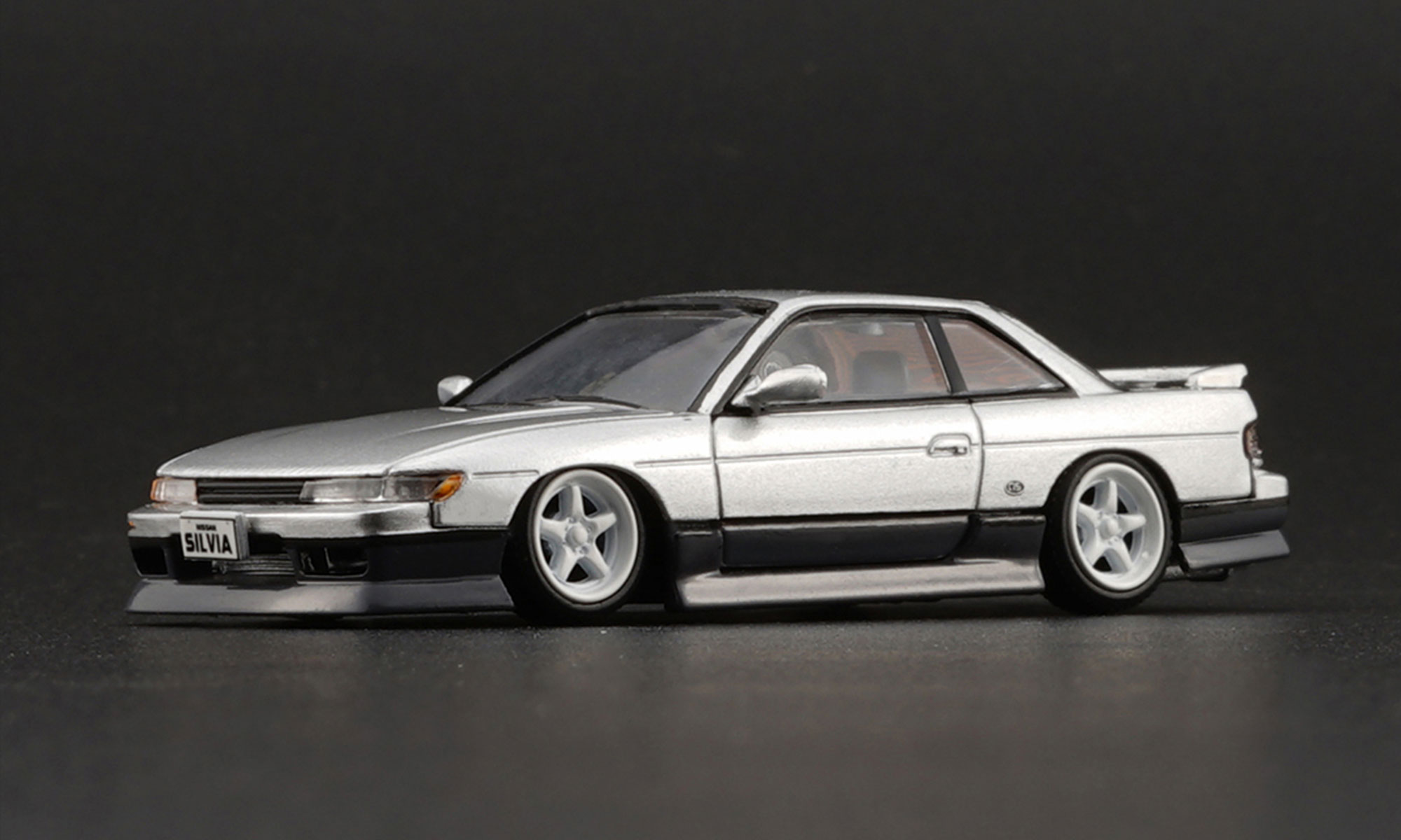 BM CREATIONS  日産 シルビア S13 シルバー/グレー （RHD)