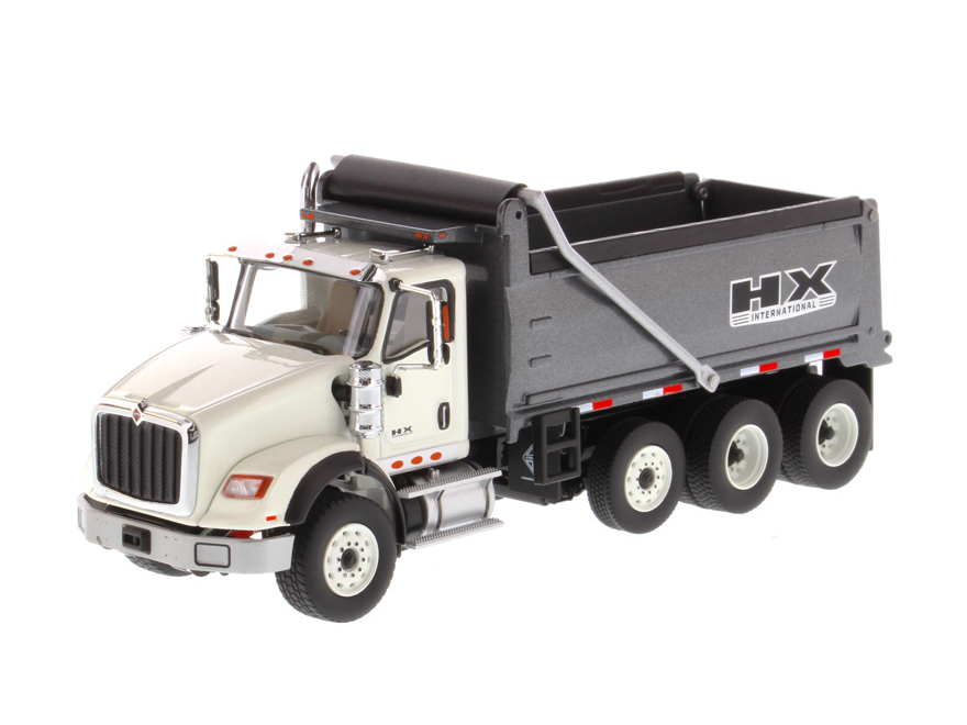 DIECAST MASTERS インターナショナル HX620 ダンプトラック ホワイト／ガンメタル