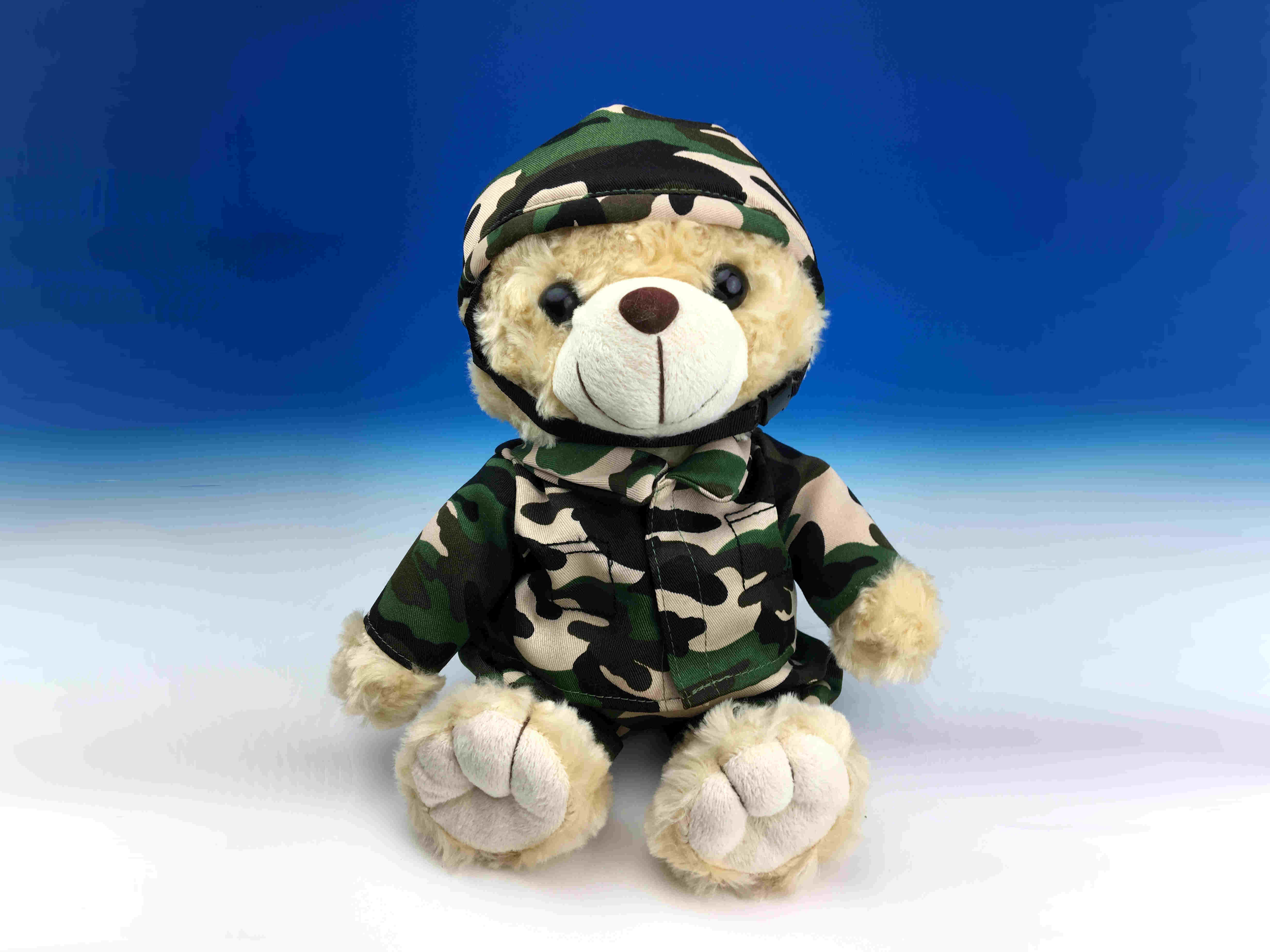 A・C・ADVANCE/エイ・シー・アドバンス 鉄帽迷彩ベア　ぬいぐるみ　