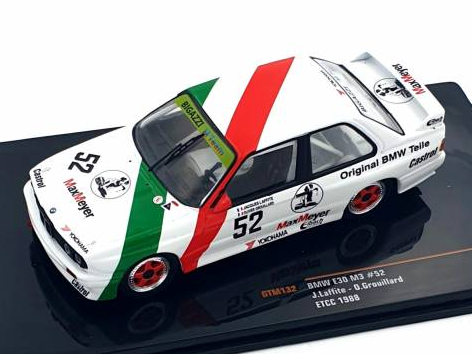 ixo/イクソ BMW E30 M3 1988年ETCC #52 J.Laffite / O.Grouillard version 2