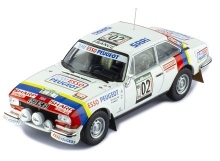 ixo/イクソ  プジョー 504 クーペ V6 1978年コートジボワール 優勝 #02 J.P.Nicolas/M.Gamet