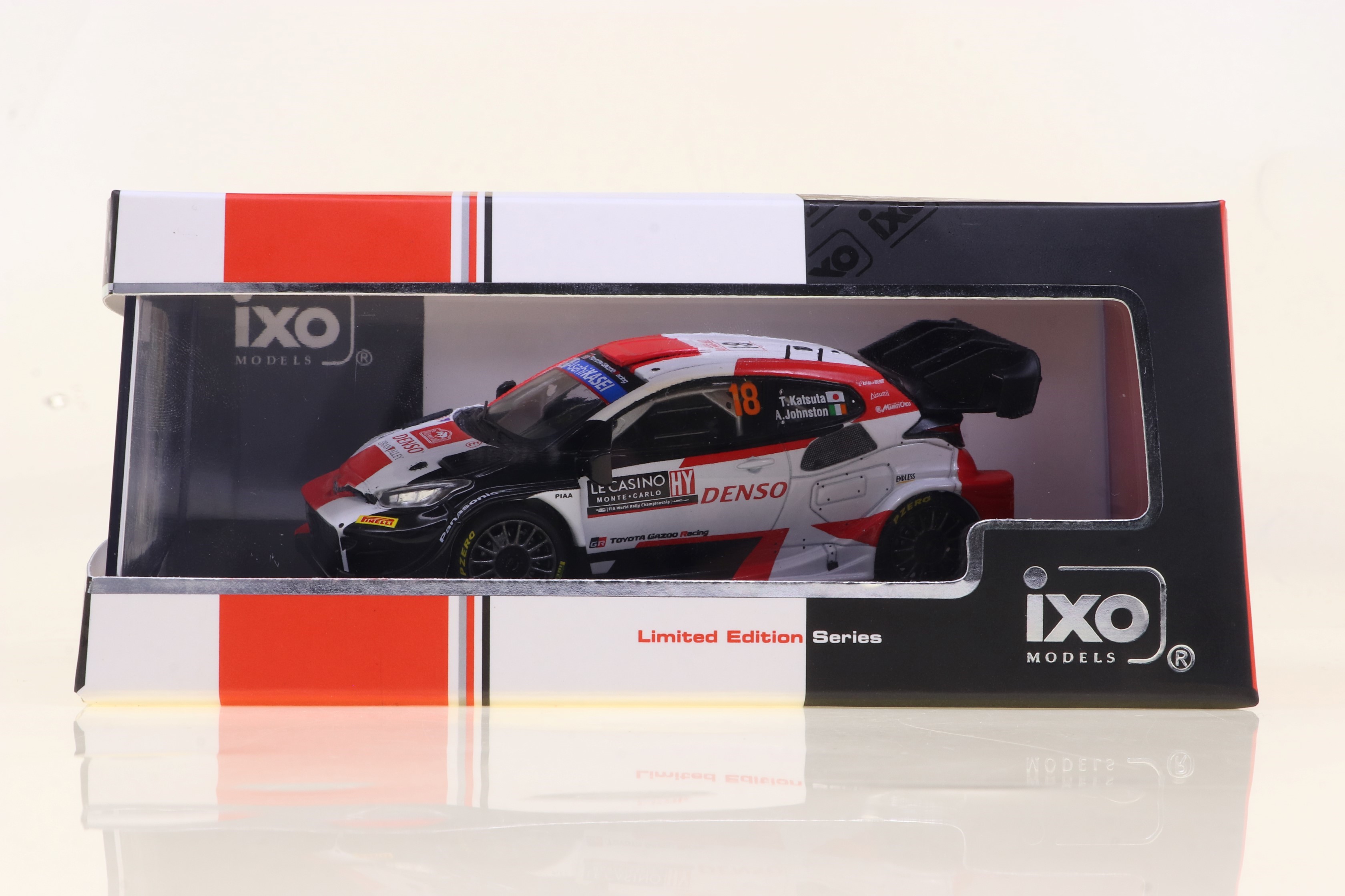KB model（ixo/イクソ） トヨタ GRヤリス  2023年モンテカルロラリー 6位#18 T. 勝田/A. ジョンストン