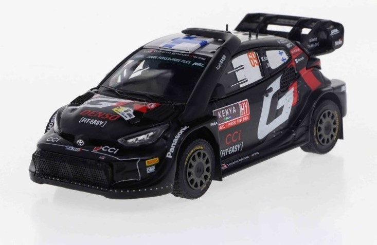 KB model（ixo/イクソ）  トヨタGRヤリス ラリー1 ハイブリッド 2024年 サファリラリーケニア 優勝 #69