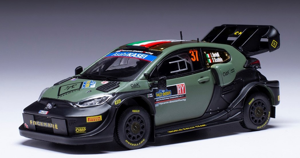 ixo/イクソ トヨタ GR ヤリス Rally1 2023年スウェーデンラリー#37 L.Bertelli/S. Scattolin