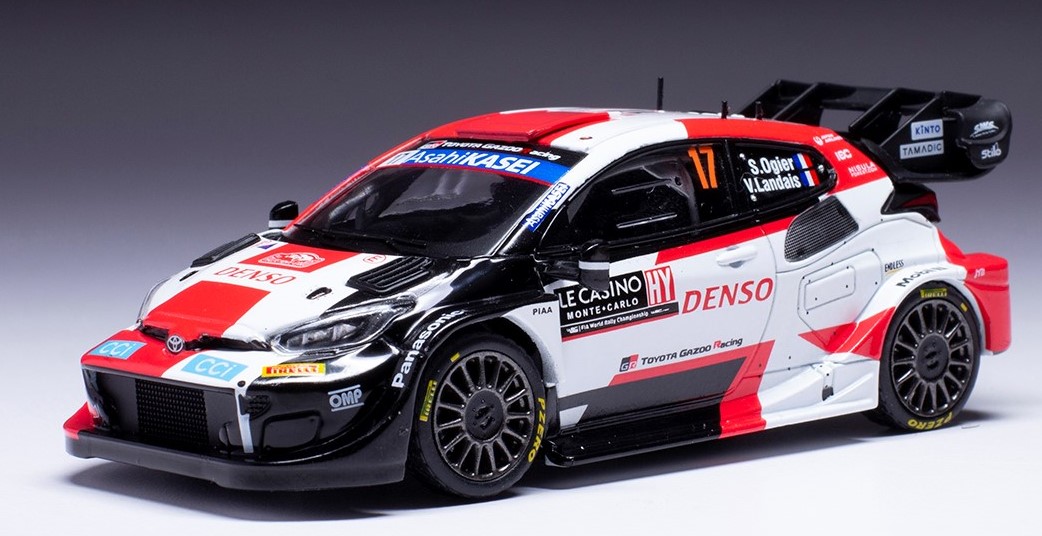 KB model（ixo/イクソ） トヨタ GR ヤリス RALLY1 2023年モンテカルロラリー#17 S.Ogier/V.Landais 日本限定スペシャルパッケージ