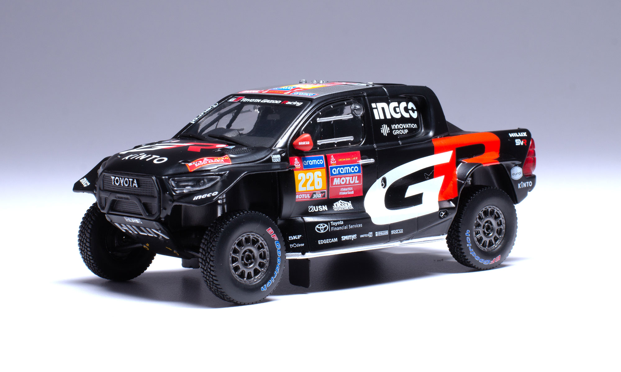 ixo/イクソ  トヨタ GR DKR HILUX EVO T1U(2024) 2024年 ダカールラリー #226 S.Variawa/F.Cazalet