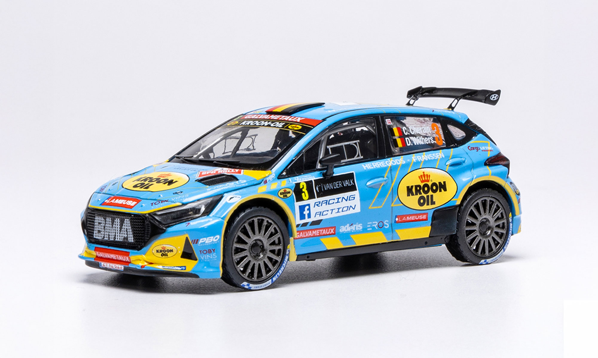 ixo/イクソ  ヒョンデ　i20 ラリー2 2024年スパ・ラリー #3 C.Cherain/D.Withers ベルギー・ラリー チャンピオン2024