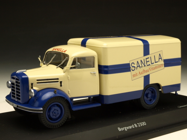 Schuco/シュコー ボルクヴァルト B 2500 ボックスバン 「SANELLA」 アイボリー/ブルー