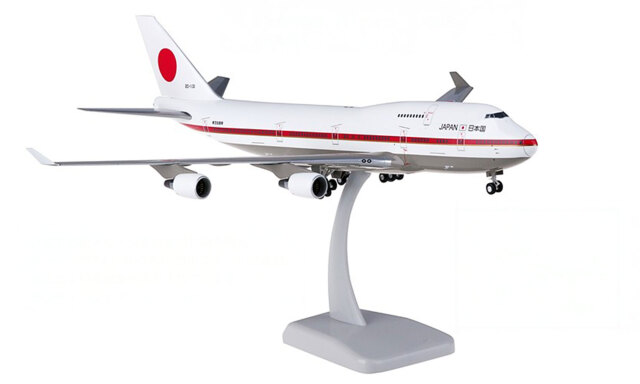 HoganWings/ホーガンウイングス  747-400 政府専用機 フルディテールランディングギア/スタンド付属