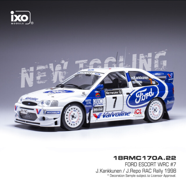 ixo/イクソ  フォード エスコート WRC 1998年 RACラリー #7 Kankkunen/Repo