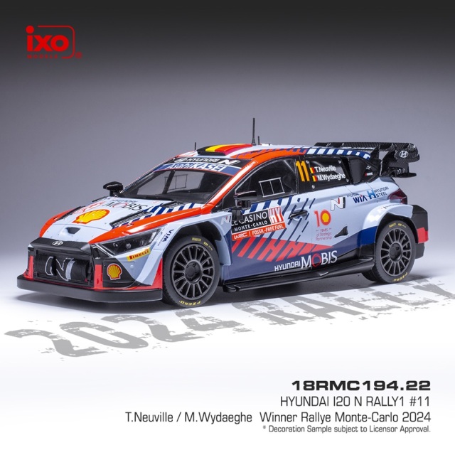 1/24 ヒュンダイ i20 クーペ WRC 2020 モンテカルロ ラリー
