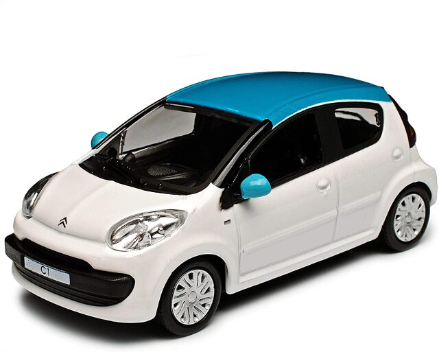 Cararama/カララマ  シトロエン C1 ホワイト/グリーン