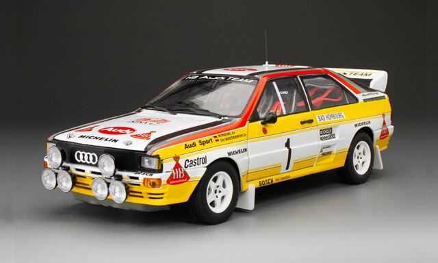 SunStar/サンスター  アウディ クワトロ A2 1984年 ラリーモンテカルロ #1 W.R?hrl/C.Geistd?rfer 999個限定