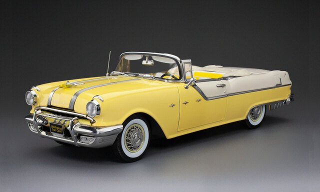 SunStar/サンスター  ポンティアック スターチーフ オープンコンバーチブル 1955 ホワイトミスト/アバロンイエロー