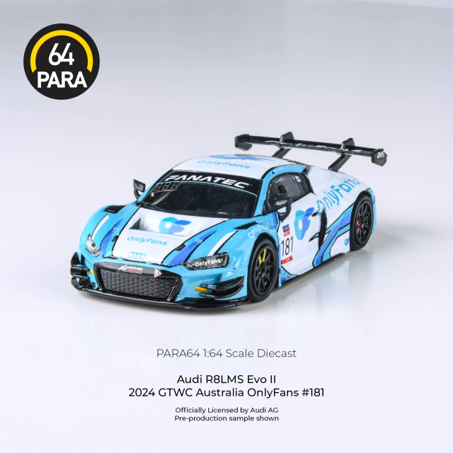 PARAGON/パラゴン  アウディR８LMS　Evo2 2024年GTWC　オーストラリア　オンリーファンズ　#181