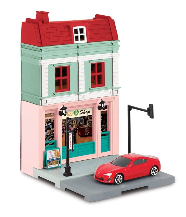 童友社  ペットショップ&トヨタ86　赤