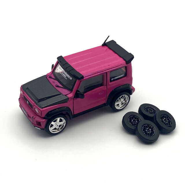 BM CREATIONS lb☆nation SUZUKI G mini グリッターダークピンク RHD (ブリスターパック)