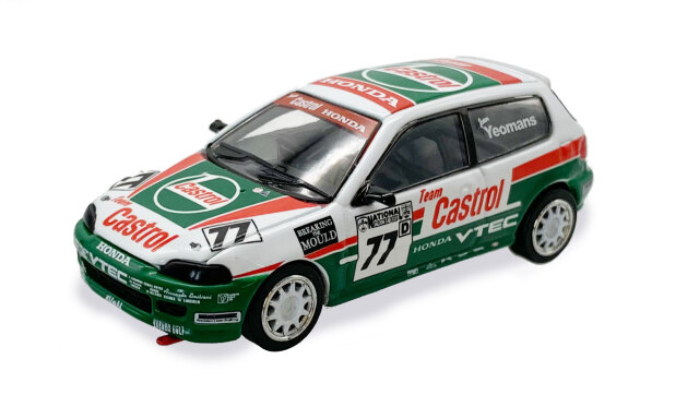 BM CREATIONS  ホンダ シビック EG6 カストロール 1993年 ナショナル サルーンカーカップ HKTCS25 #77 RHD
