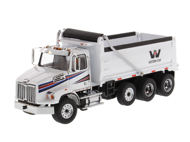 DIECAST MASTERS Western Star 4700 SB ダンプトラック  ホワイトキャブ／ホワイトダンプボディ