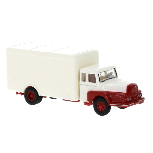 BREKINA/ブレキナ Unic to 122 ボックスワゴン 1957 ホワイト/レッド