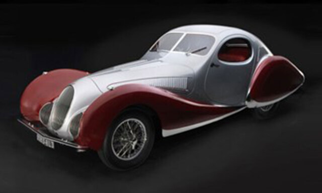 CMC/シーエムシー　　タルボ－ラーゴ　クーペ　Ｔ１５０　Ｃ－ＳＳ　１９３７－３９　シルバー／レッド