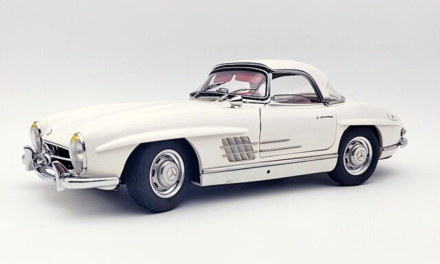 CMC/シーエムシー  メルセデスベンツ 300SL W198 ハードトップ ホワイト/レッド1500台限定